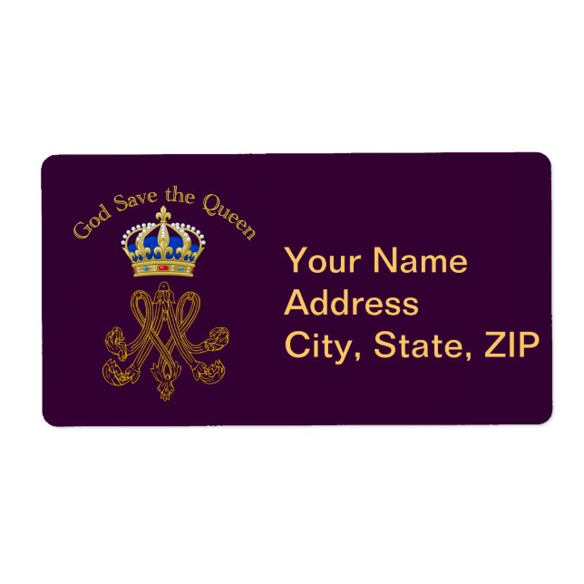 Marie Antoinette Monogram Fraktsedel (Framsidan)