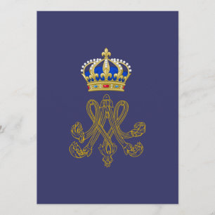 Marie Antoinette Monogram Inbjudningar