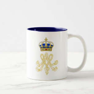 Marie Antoinette Monogram Två-Tonad Mugg