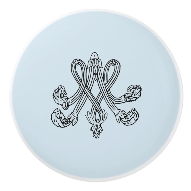 Marie Antoinette – Monogramm – Monogram initial Knopp (Framsidan)