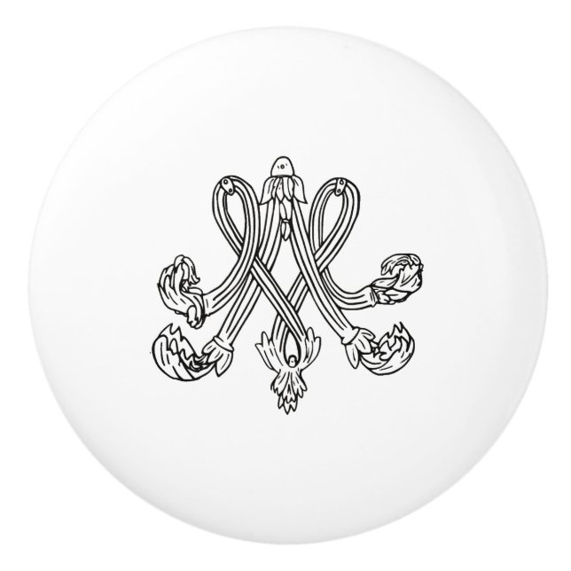 Marie Antoinette – Monogramm – Monogram initial Knopp (Framsidan)