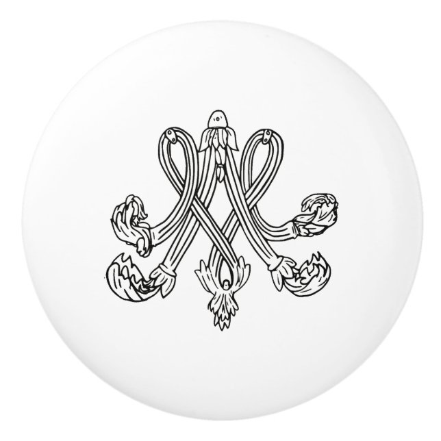Marie Antoinette – Monogramm – Monogram initial Knopp (Framsidan)