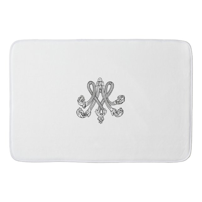 Marie Antoinette – Monogramm – Monogram initials Badrumsmatta (Framsidan)