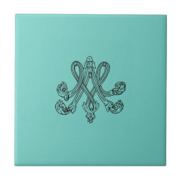 Marie Antoinette – Monogramm – Monogram initials Kakelplatta