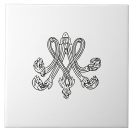 Marie Antoinette – Monogramm – Monogram initials Kakelplatta