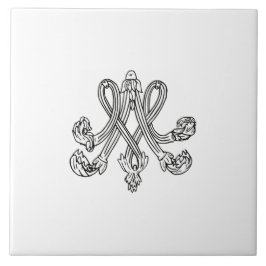 Marie Antoinette – Monogramm – Monogram initials Kakelplatta