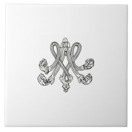 Marie Antoinette – Monogramm – Monogram initials Kakelplatta