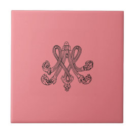Marie Antoinette – Monogramm – Monogram initials Kakelplatta