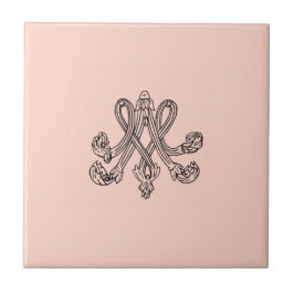 Marie Antoinette – Monogramm – Monogram initials Kakelplatta