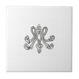 Marie Antoinette – Monogramm – Monogram initials Kakelplatta