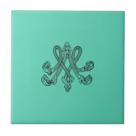 Marie Antoinette – Monogramm – Monogram initials Kakelplatta