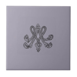Marie Antoinette – Monogramm – Monogram initials Kakelplatta