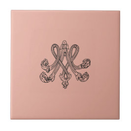 Marie Antoinette – Monogramm – Monogram initials Kakelplatta