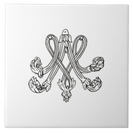 Marie Antoinette – Monogramm – Monogram initials Kakelplatta
