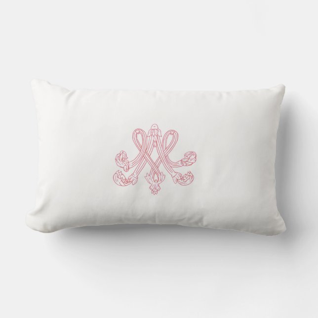 Marie Antoinette – Monogramm – Monogram initials Lumbarkudde (Framsida)