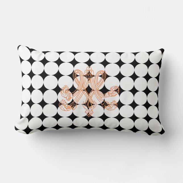 Marie Antoinette – Monogramm – Monogram initials Lumbarkudde (Framsida)