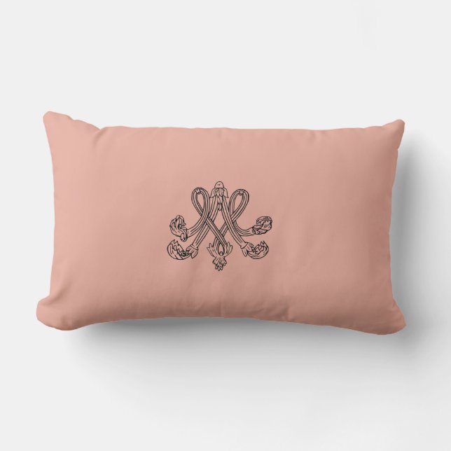 Marie Antoinette – Monogramm – Monogram initials Lumbarkudde (Framsida)