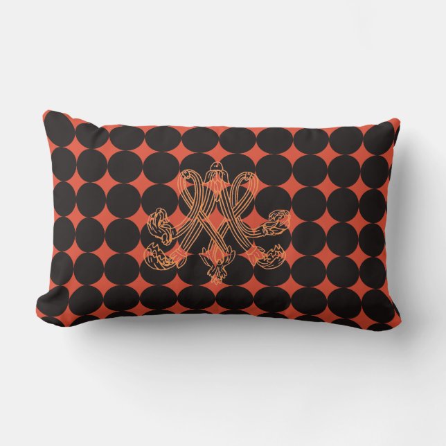 Marie Antoinette – Monogramm – Monogram initials Lumbarkudde (Framsida)