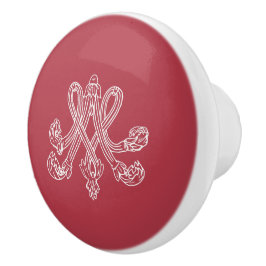 Marie Antoinette Monogramm Monogram initials pink Knopp