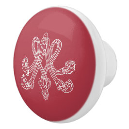 Marie Antoinette Monogramm Monogram initials pink Knopp