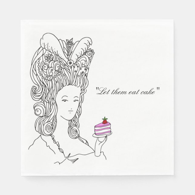 Marie Antoinette Napkin Pappersservett (Framsidan)