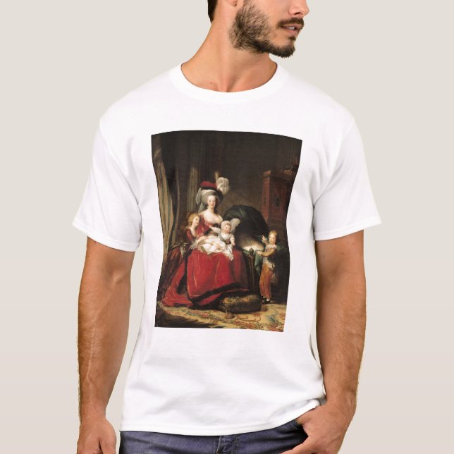 Marie-Antoinette och henne barn, 1787 Tee (Framsida)