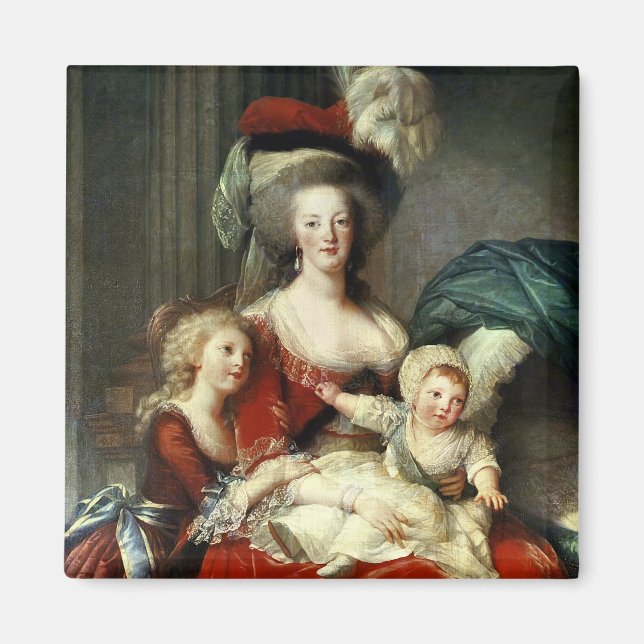 Marie-Antoinette och hennes fyra barn, 1787 Magnet (Framsidan)