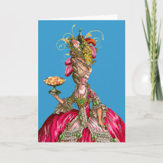 Marie Antoinette och Peacock Kort