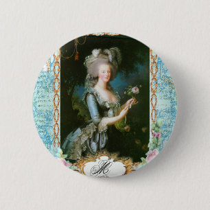 Marie Antoinette och Rosa ros Knapp