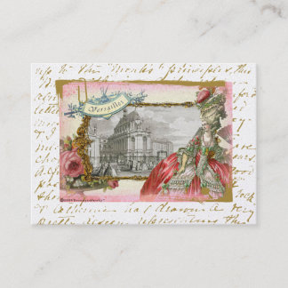 Marie Antoinette på den Versaille Visitkort