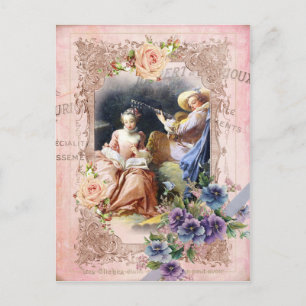 Marie Antoinette,Paris,Rococo,älskare,ro,pansier Vykort