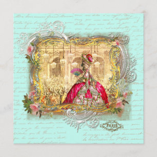 Marie Antoinette Party vid inbjudan till Versaille