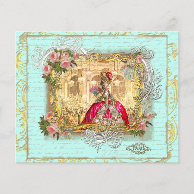 Marie Antoinette Party vid Versailles Flyer (Framsidan)