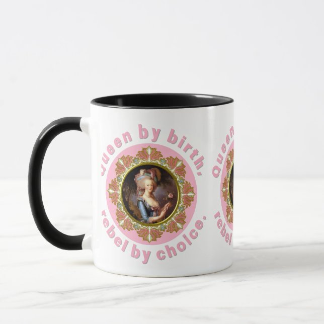 Marie Antoinette Pink Queen Roses Mug Mugg (Vänster)