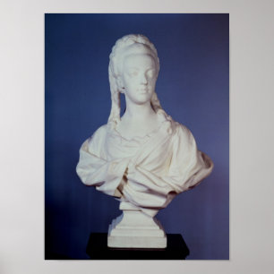 Marie-Antoinette, porträtt bust Poster