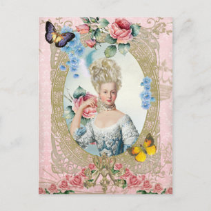 Marie Antoinette Porträtt Postcard Versailles Vykort