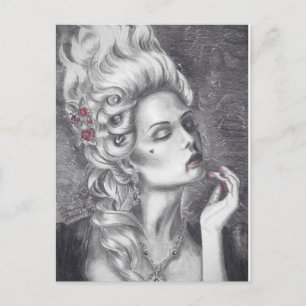 Marie Antoinette Postcard Vampire Postcard Vykort
