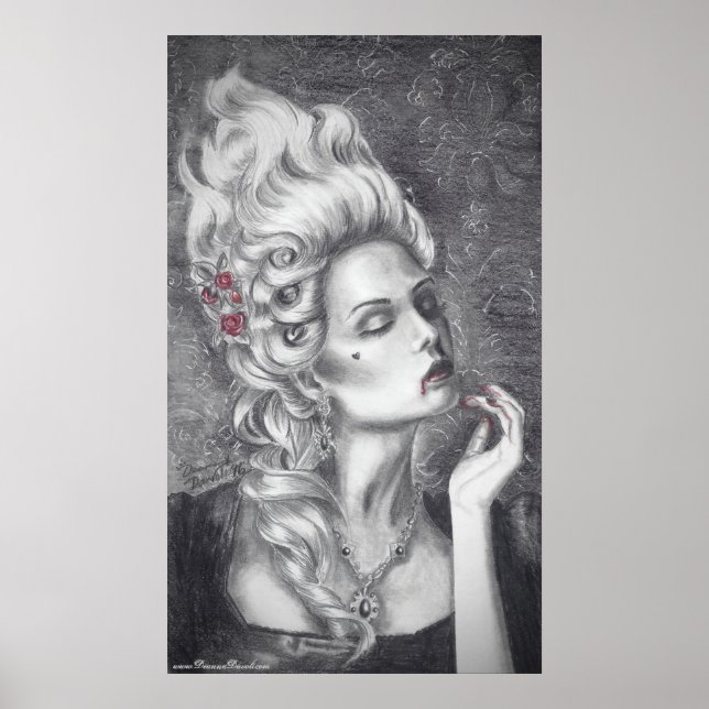 Marie Antoinette Poster Rococo Poster Versailles (Framsidan)