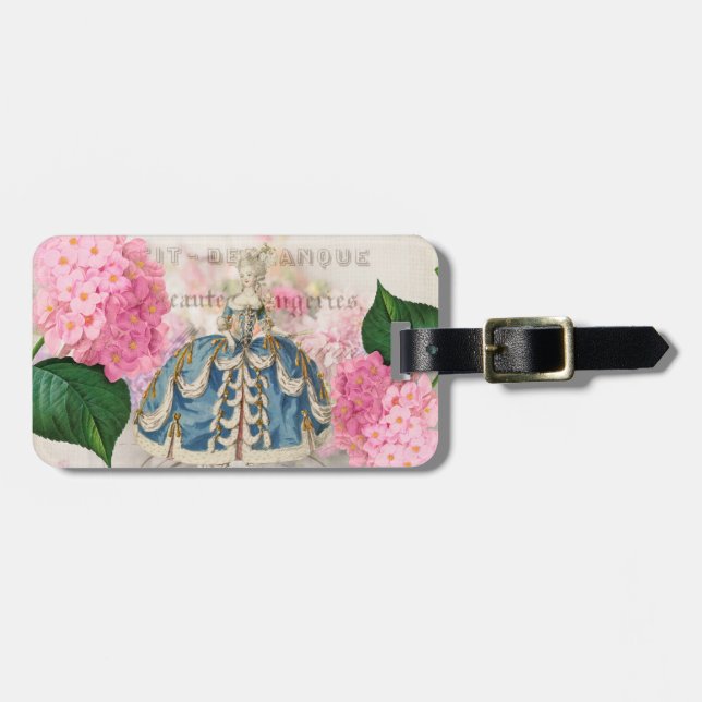 Marie Antoinette Princess Luggage Tag Bagagebricka (Horisontell Framsida)