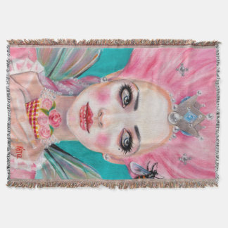 Marie Antoinette Queen Bee Låt dem äta kakor Mysfilt
