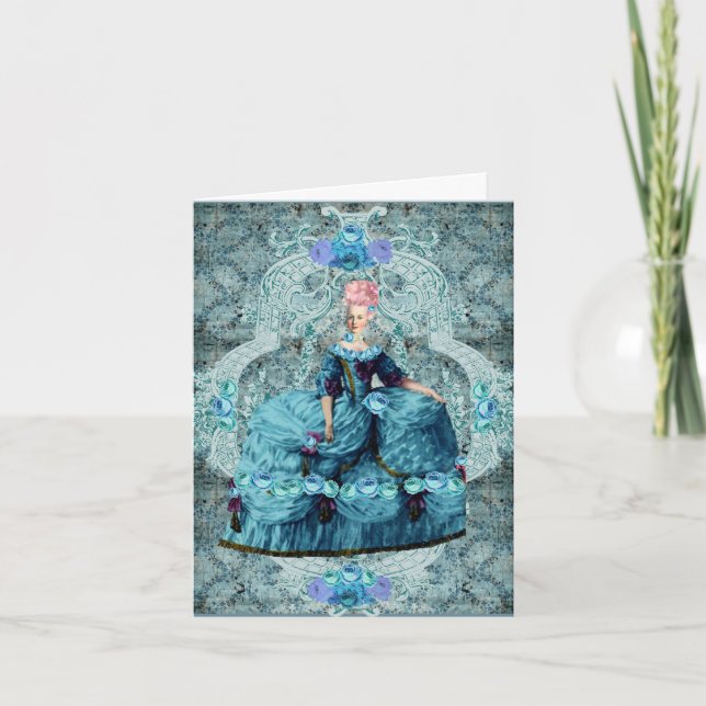 Marie Antoinette Queen of Frankrike Tack Kort (Framsida)