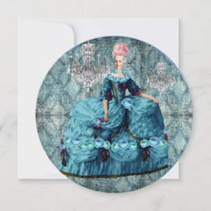 Marie Antoinette Queen of Versailles Blue Kort