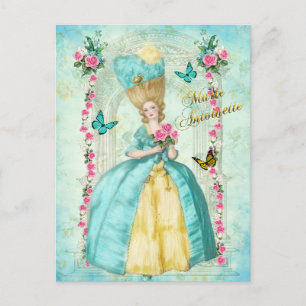 Marie Antoinette Romantic Mint Dream Postcard Vykort