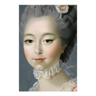 Marie Antoinette – Romantic Rococo Portrait Fototryck