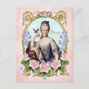 Marie Antoinette Rosa Damask Antonia Ro vykort