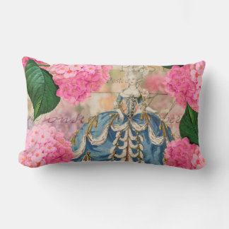 Marie Antoinette Rosa Hydrangeas Lumbar Pillow Lumbarkudde