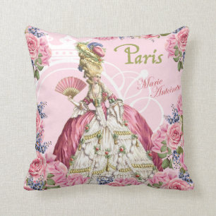 Marie Antoinette Rosa Rosor Ramkudde Kudde