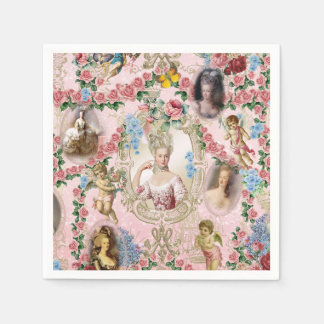 Marie Antoinette rose of Verseilles napkin Pappersservett