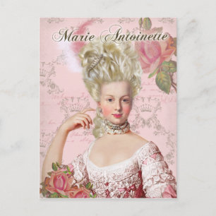 Marie Antoinette RosePink Porträtt vykort