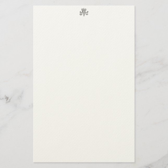 Marie Antoinette – Royal Monogram – Shabby chic Brevpapper (Framsida)